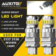 2x Auxito 3157 3156 Led Backup Reverse Light Bulbs 2400lm Canbus Error Free Eoa