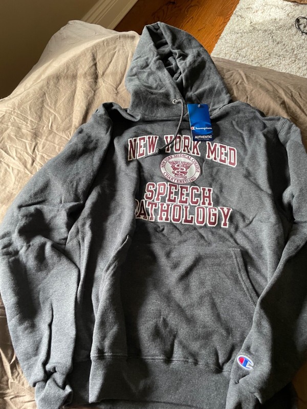 BRAND NEW SPEECH PATHOLOGY GRAY HOODIE SZ SMALL