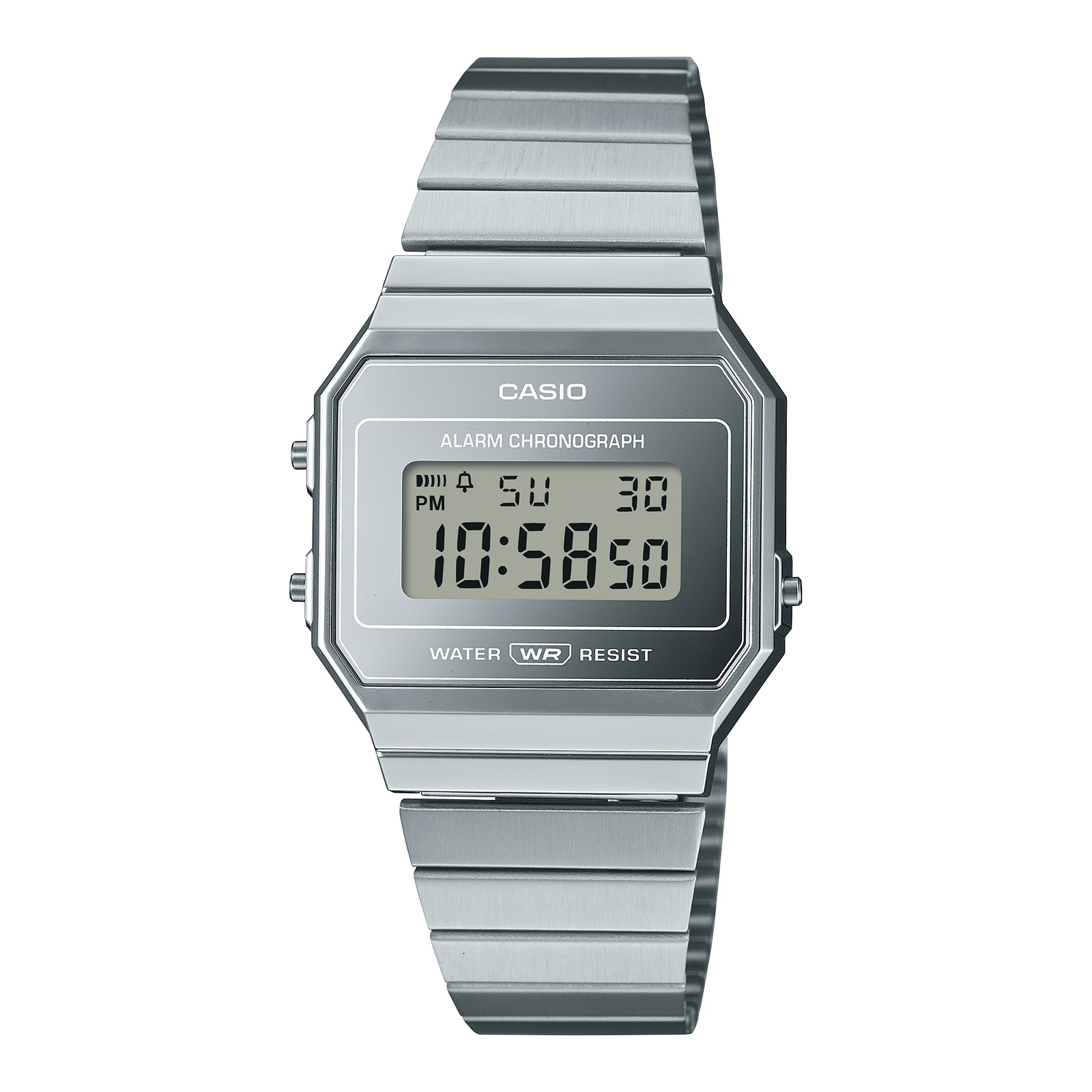 Orologio CASIO A700WEV-7AEF Digitale VINTAGE Acciaio Chrono Alarm