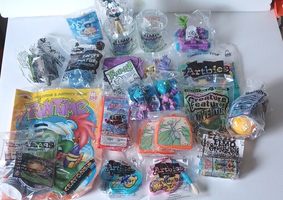 Arby's Vintage Kids Meal Toys 22 Toys All New Sealed Collectibles 