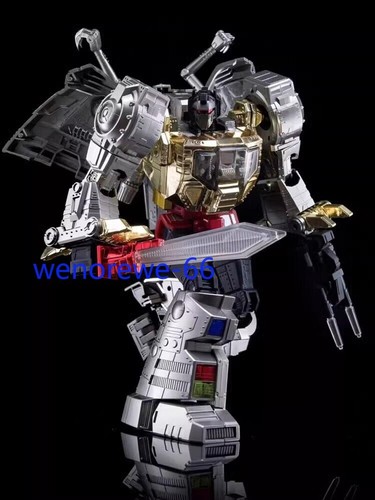 New 4th Party MP-08 MP08 Oversized King Grimlock Prime Stainless Steel Color Ver - Picture 4 of 21