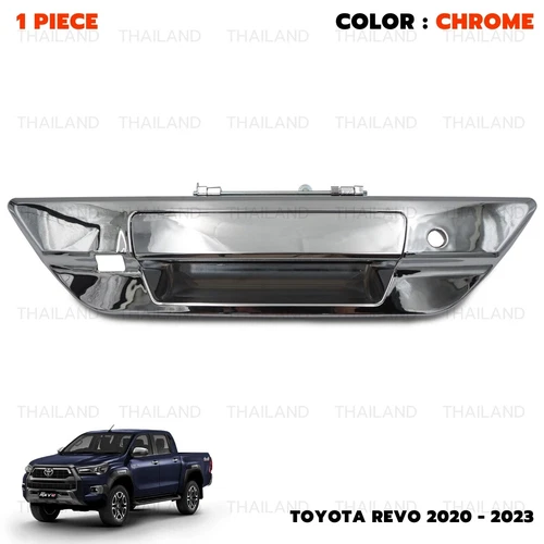 Fits Toyota Hilux Revo 2015 - '24 Chrome Tailgate Handle Hand Camera&Keyhole