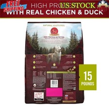 High Protein Dry Dog Food Chicken Duck Natural Kibble Joint Health 15lb New