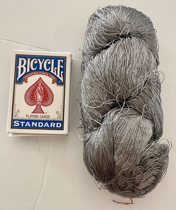 Natural Mulberry SILK Skein Silver Gray Reeled Filament Spinning Fiber 6oz F10