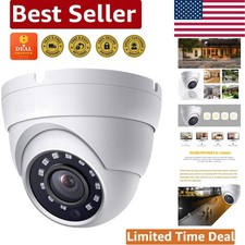 High-Definition 2MP Dome Camera with 65ft Night Vision for Outdoor Security