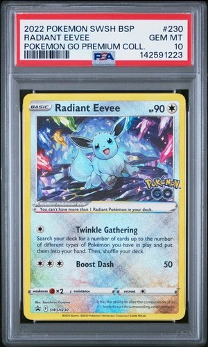 2022 POKEMON SWSH BLACK STAR PROMO #230 RADIANT EEVEE PSA 10