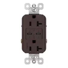 Radiant 20 Amp 125-Volt Tamper-Resistant Duplex Outlet with Ultra-Fast plus Powe