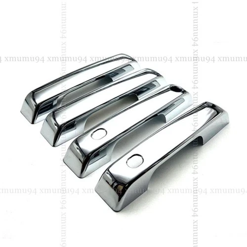 For 2021-2023 2024 2025 Ford F150 Door Handle Covers Trim Chrome W/ SMT Keyhole