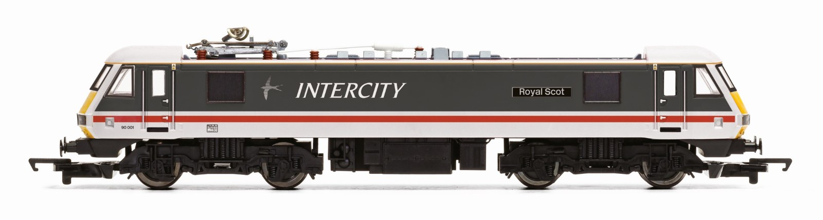 Hornby R30529 OO Gauge RailRoad BR Class 90 90001 'Royal Scot' Intercity