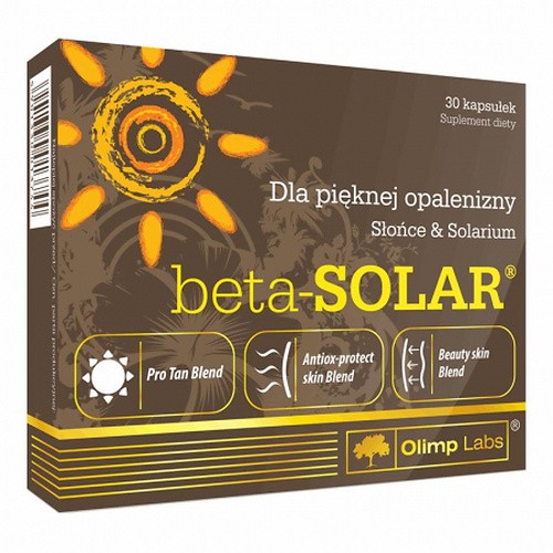 Polskie Suplementy Olimp Beta-Solar 30 Kap Beta Carotene Beautiful Skin Tan Tanning Solarium Suntan - Image 4