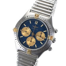 Breitling Callisto Chronograph 80520N Blue Dial 36mm Manual Wind Watch + Case 3