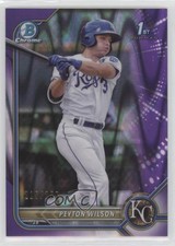 2022 Bowman Chrome Prospects Purple RayWave Refractor 215/250 Peyton Wilson u6m