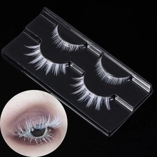 White False Eyelashes Halloween Eye lashes Extension Multi-colored