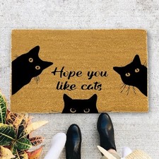 Hope You Like Cats Doormat Cat Door Mat Cat Welcome Mat Cat Gift Funny Doormat