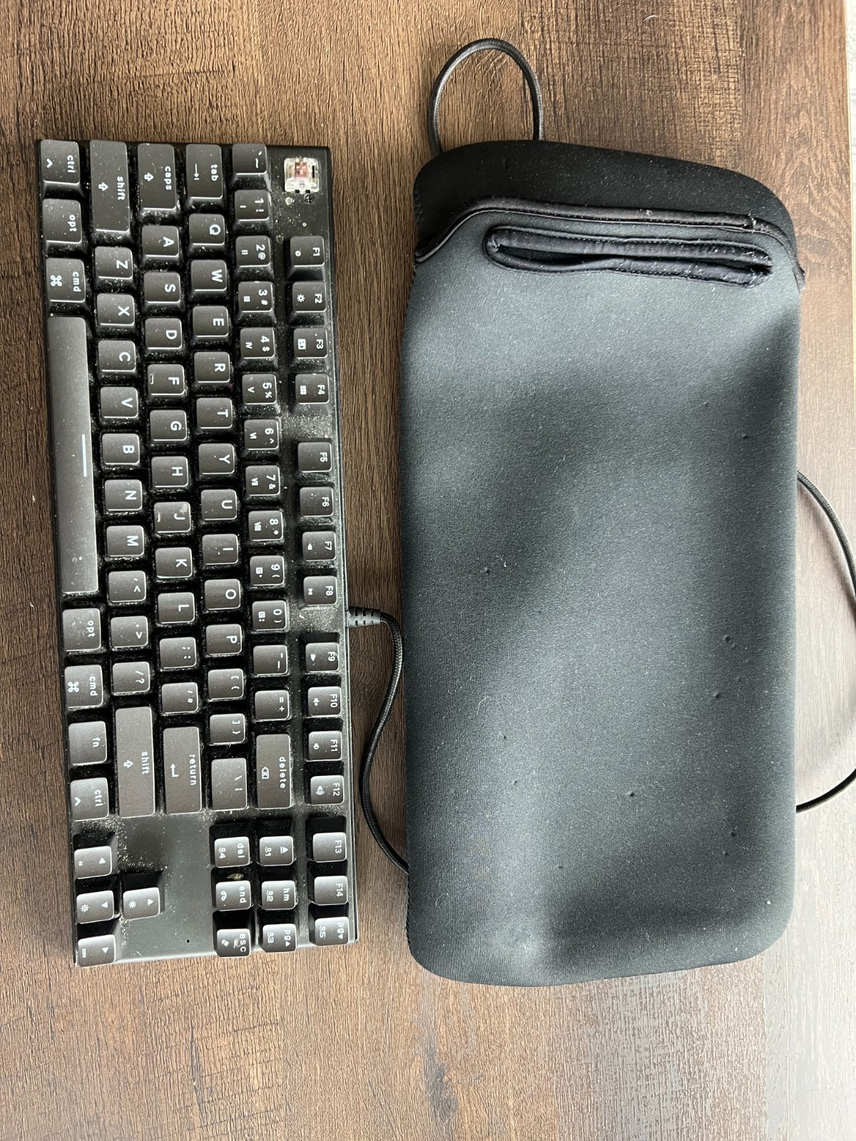VELOCIFIRE TKL Mechanical Keyboard, 87 Key Ergonomic TKL02 Wired Brown Switches