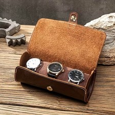 Portable Watch Storage Box Collector Travel Wrist Watch Organizer Case Holder