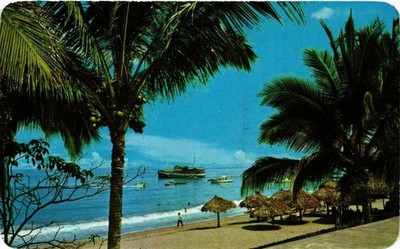 CPM La popular Playa del Sol en Puerto Vallarta, Jal Mexiko (640051)