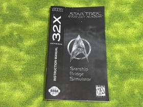 Star Trek: Starfleet Academy -- Starship Bridge Simulator Sega 32X CIB