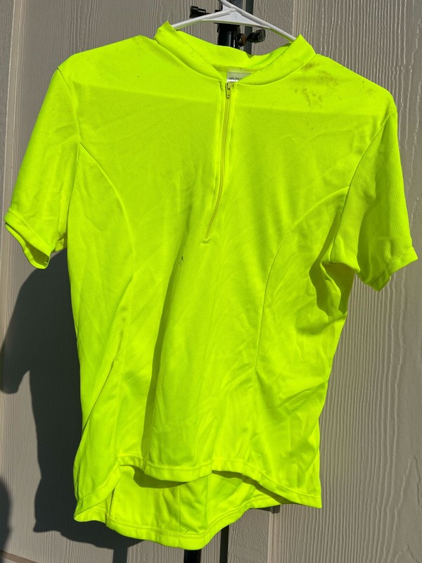 Cycling Jersey Mens SMALL neon highlighter safety yellow S SM