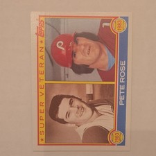 Topps 1983 Super Veteran Pete Rose #101 Reds Phillies Baseball Card Base Set