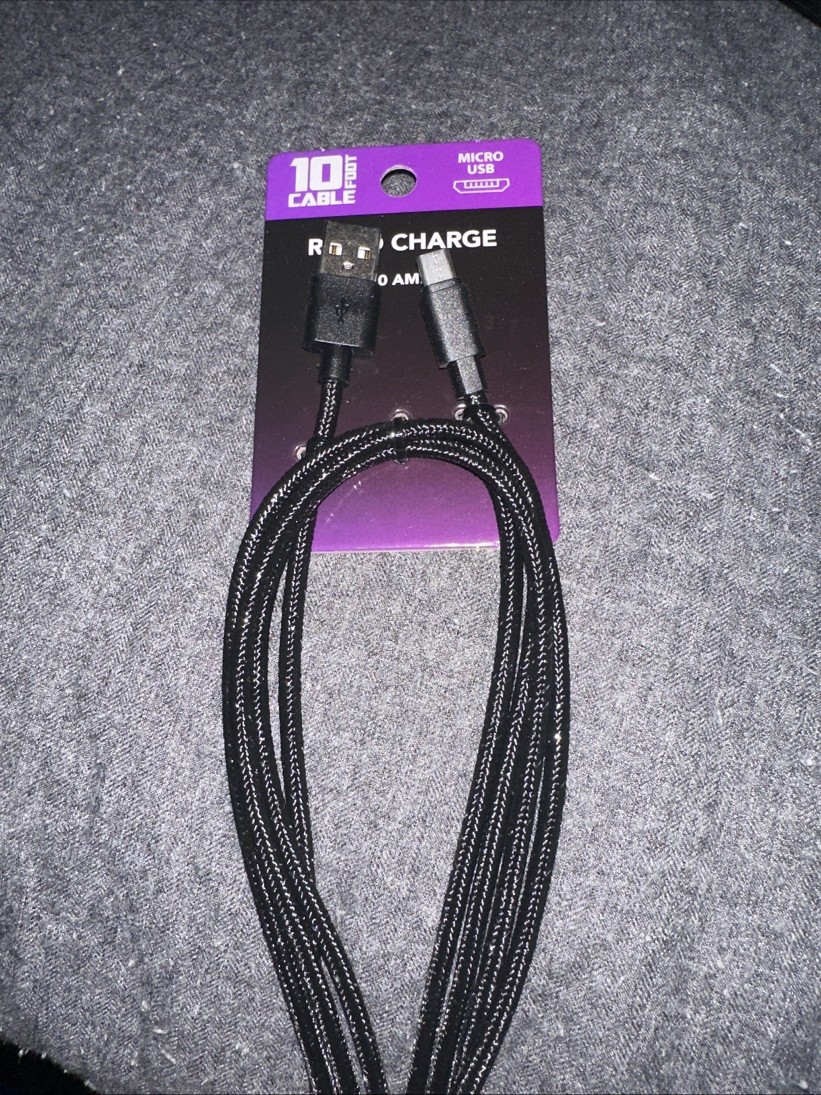 10ft Fast-Charging Micro USB Cable