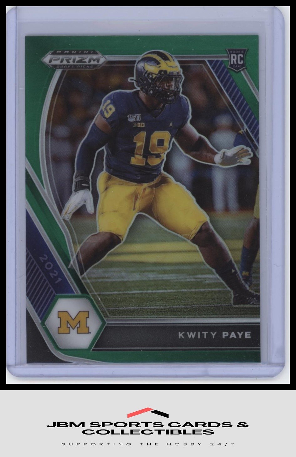 2021 Panini Prizm Draft Picks #145 Kwity Paye Prizms Green RC