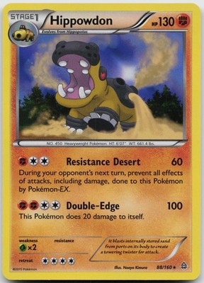Hippowdon 88/160 Holo Rare Primal Clash Pokemon Near Mint