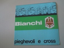 DEPLIANT BROCHURE BICI BICICLETTE BIANCHI PIEGHEVOLI E CROSS - VINTAGE ORIGINALE