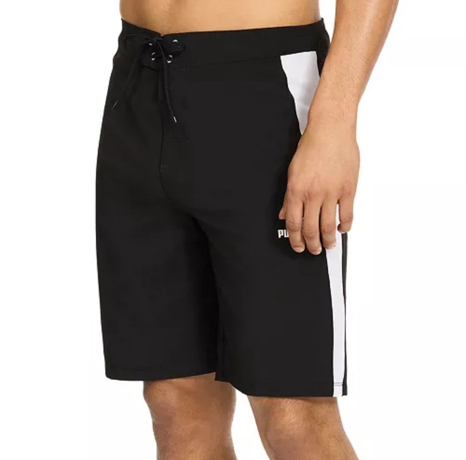 Pantalones cortos de tabla para hombre T7 elásticos en bloques de colores de 9" Foto 2 de 4