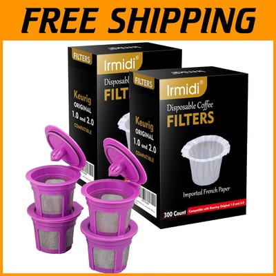 Strong Coffee Filtration with 600 Disposable Paper Filters
