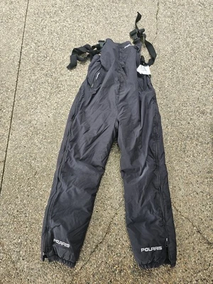 VINTAGE Polaris Snowmobile Snow Pants Bibs Overalls WOMENS Large Made USA - Image 1 of 3