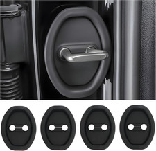 4PCS Door Latch Lock Cover,Silicone Door Latch Guard Car Decorations Protects Do