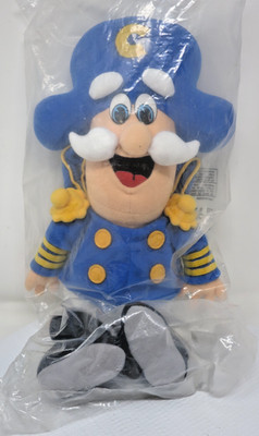Cap'n Captain Crunch Cereal Plush 18'' Quaker Oat 1992 Doll Sealed New