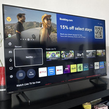 Hisense 43in 4K (2160p) LED Smart TV Black with Netflix, Prime Video, YouTube