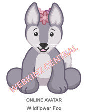Webkinz Classic Wildflower Fox Code Only messaged