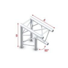 Milos Deco-22 Triangle truss Scheitelpunkt unten 3-Punkt Traverse Ecke Technik