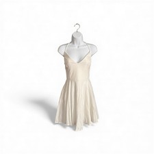 NWT Windsor White Shimmer Lace Back Dress Women’s Size L