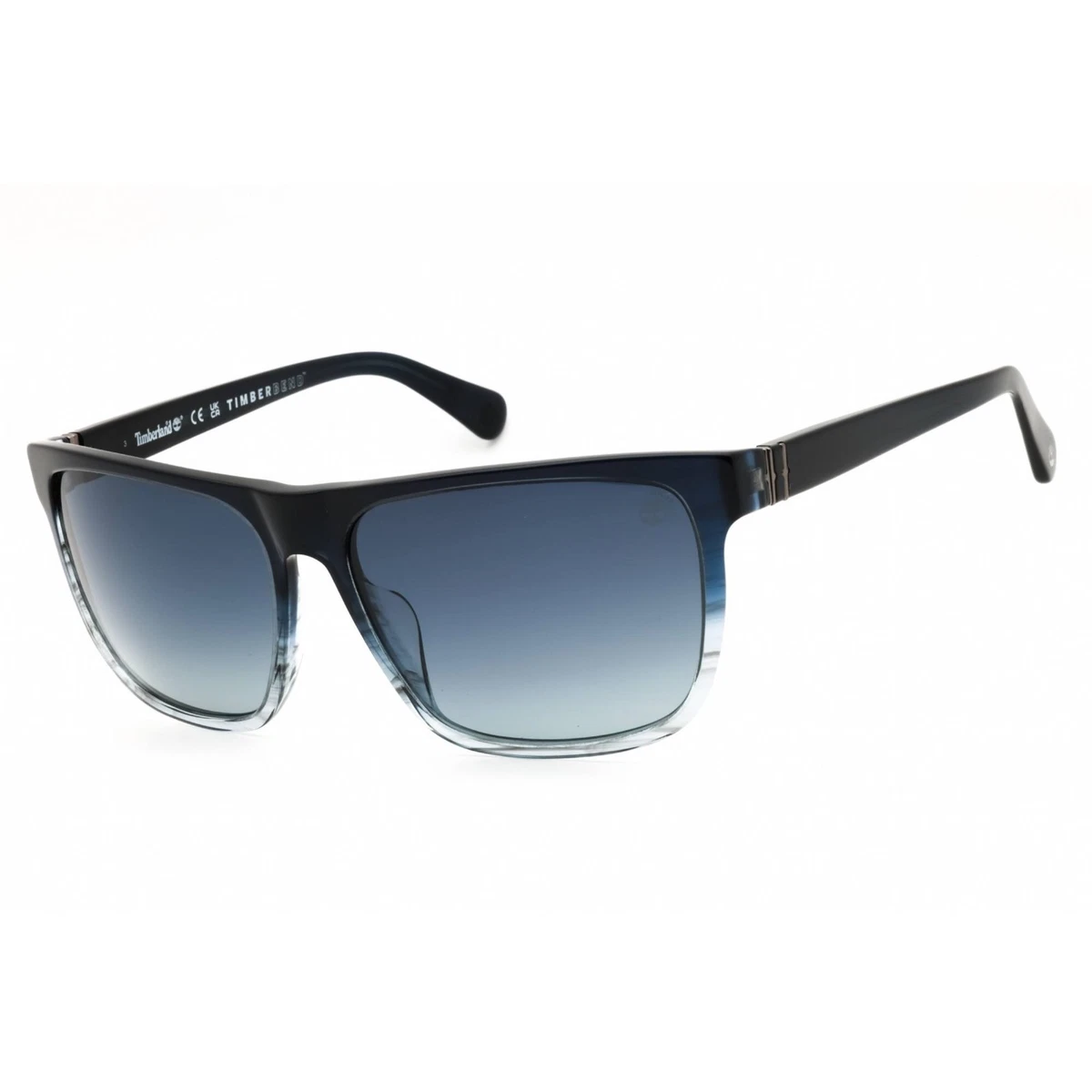 Timberland Men's Sunglasses Blue/Clear Acetate Full Rim Frame TB00054-H 92D