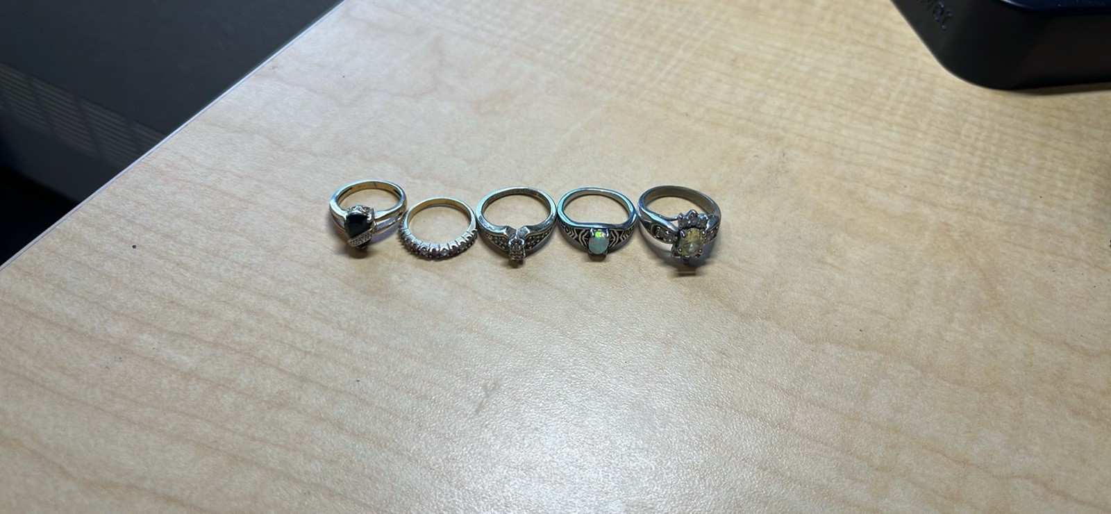 Rings Diamond Ring, Opal Ring, Gemstone Ring, Gem… - image 1