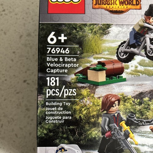 76946 LEGO JURASSIC WORLD BLUE BETA VELOCIRAPTOR CAPTURE 181 PIECES *BOX DAMAGE - Picture 12 of 17