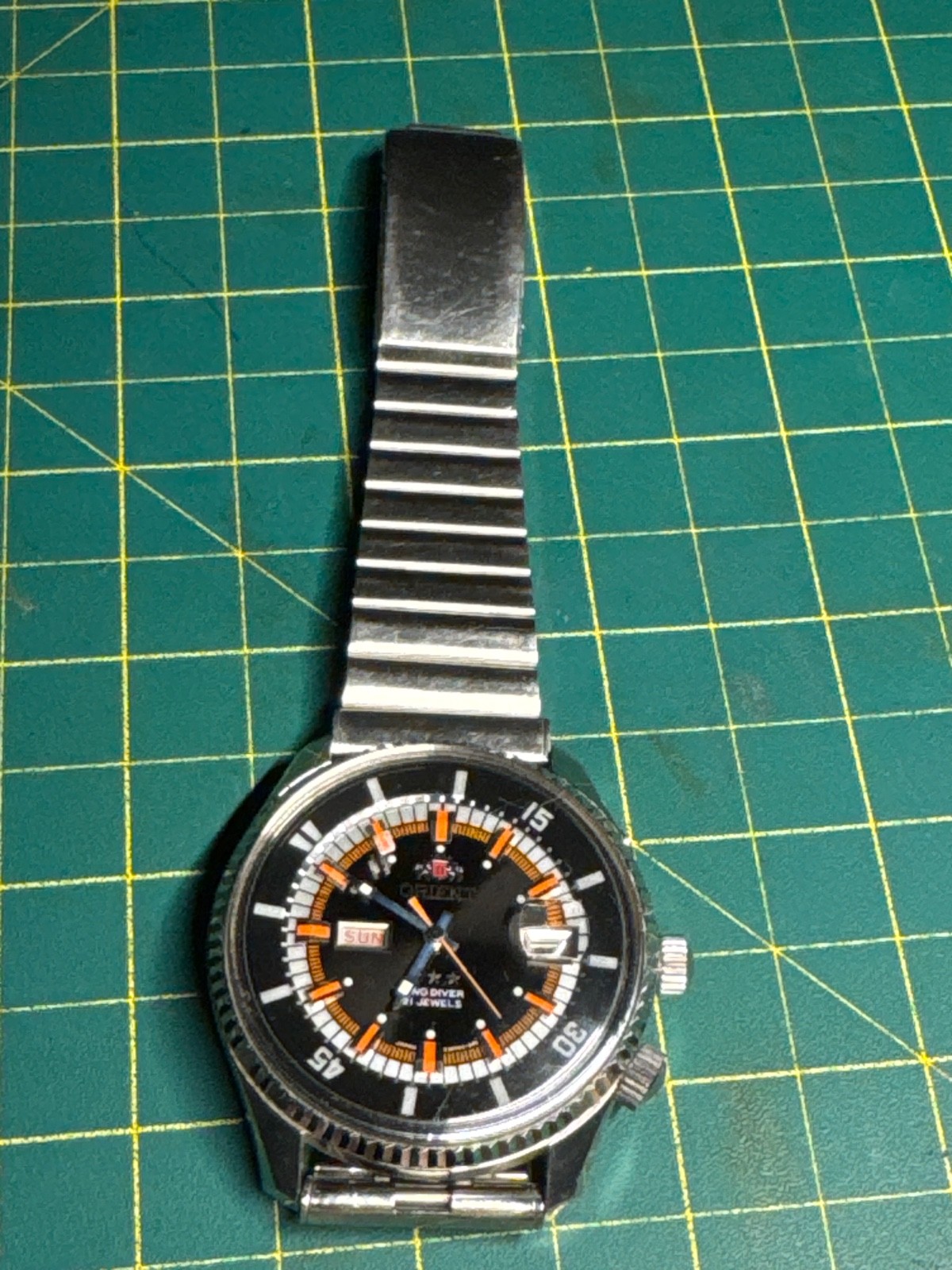 Vintage Orient AAA King Diver Automatic Watch - Orang… - Gem