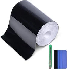 Lypumso Gloss Black Vinyl Wrap Tape, 4 Inch x 4 x 30ft, High 