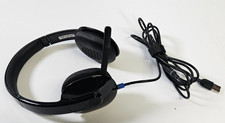 Logitech H540 USB Computer Headset   Black Headband Mic - TESTED WORKING