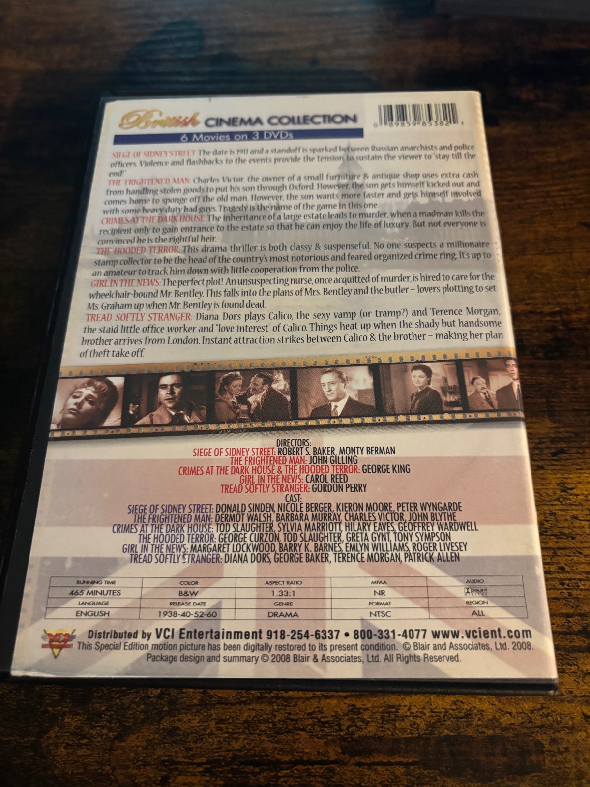 BRITISH CINEMA COLLECTION DVD Classic ”B” Film Collection Volume 1 used