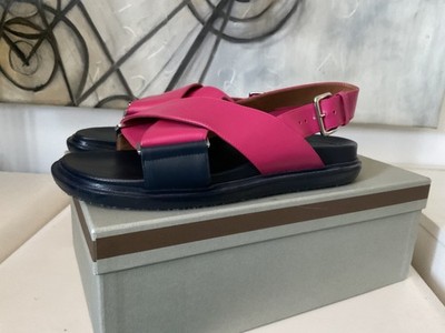 Marni Sandalen 40 Fussbett pink/blau