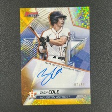 2025 Bowman’s Best -Zach Cole  Best of 2025 Auto Gold Refractor 07/50#Z