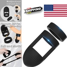Testicle Crusher CBT Male Chastity Device Soft Silicone Penis Stretching Ring