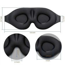 Sleep Eye Mask 3D Side Sleeper Men Women, Zero Eye Pressure Relax Rest Mask