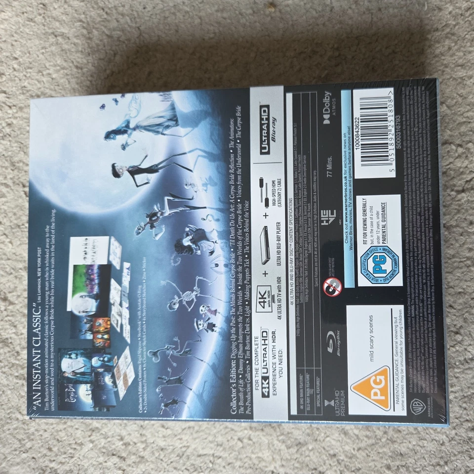 Tim Burton's Corpse Bride Steelbook Collector's Edition [PG] 4K UHD Box Set - Image 3 of 4