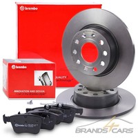Brembo Bremsscheiben +BelÄGe Hinten FÜR Audi A3 Seat Leon Skoda Karoq VW Golf 7
